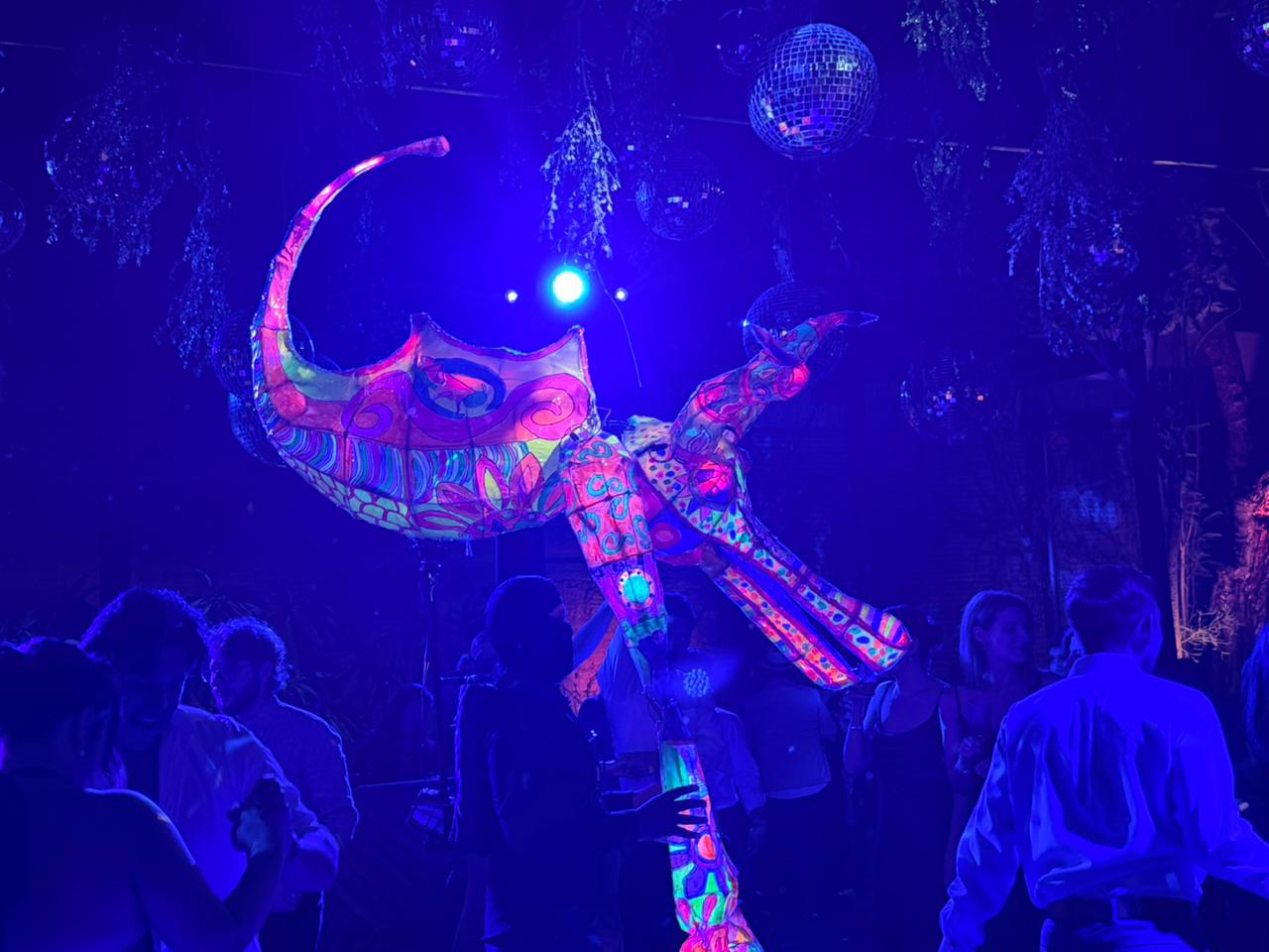 Alebrijes iluminados en Oaxaca